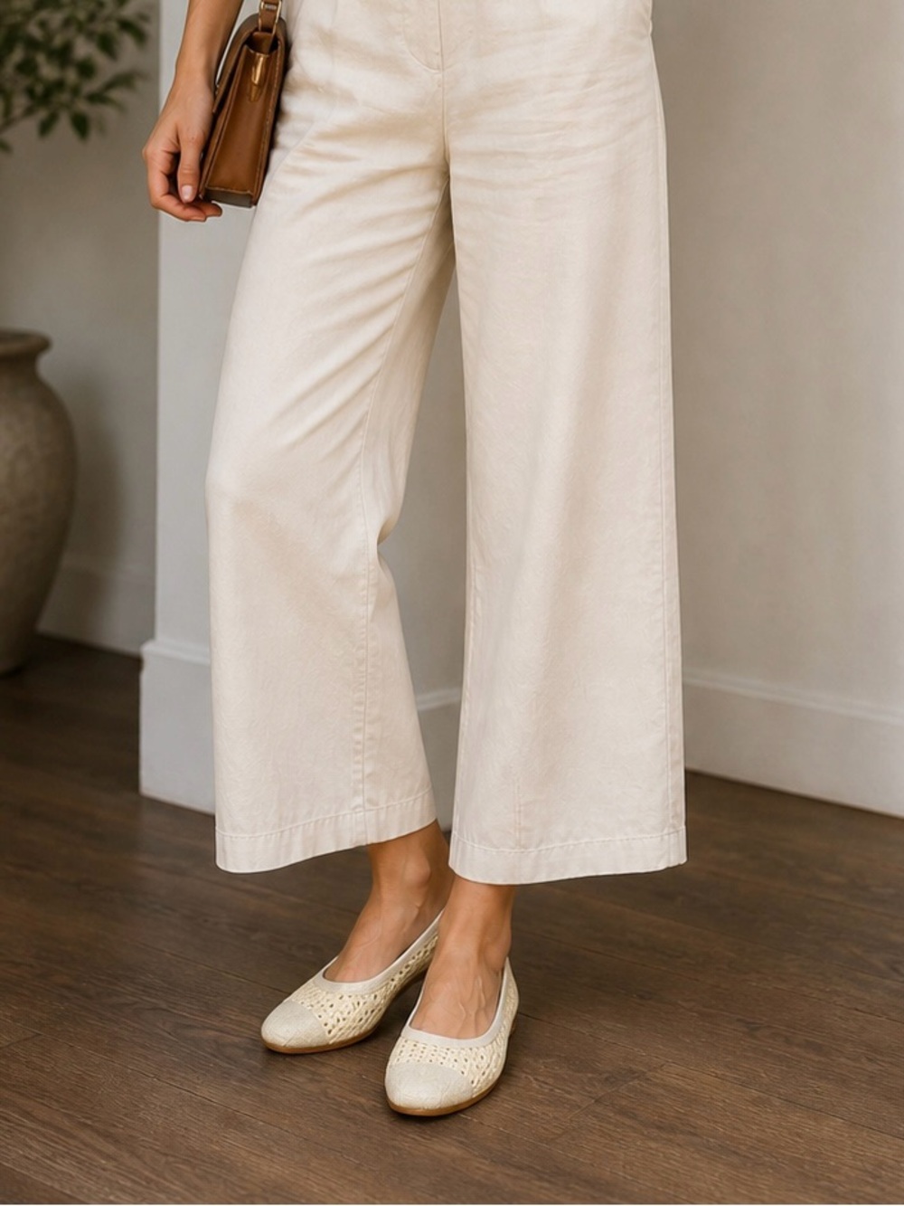 Bloch Raffia Woven Ballet Flats • Cap Toe • Neutral Summer EU 37
